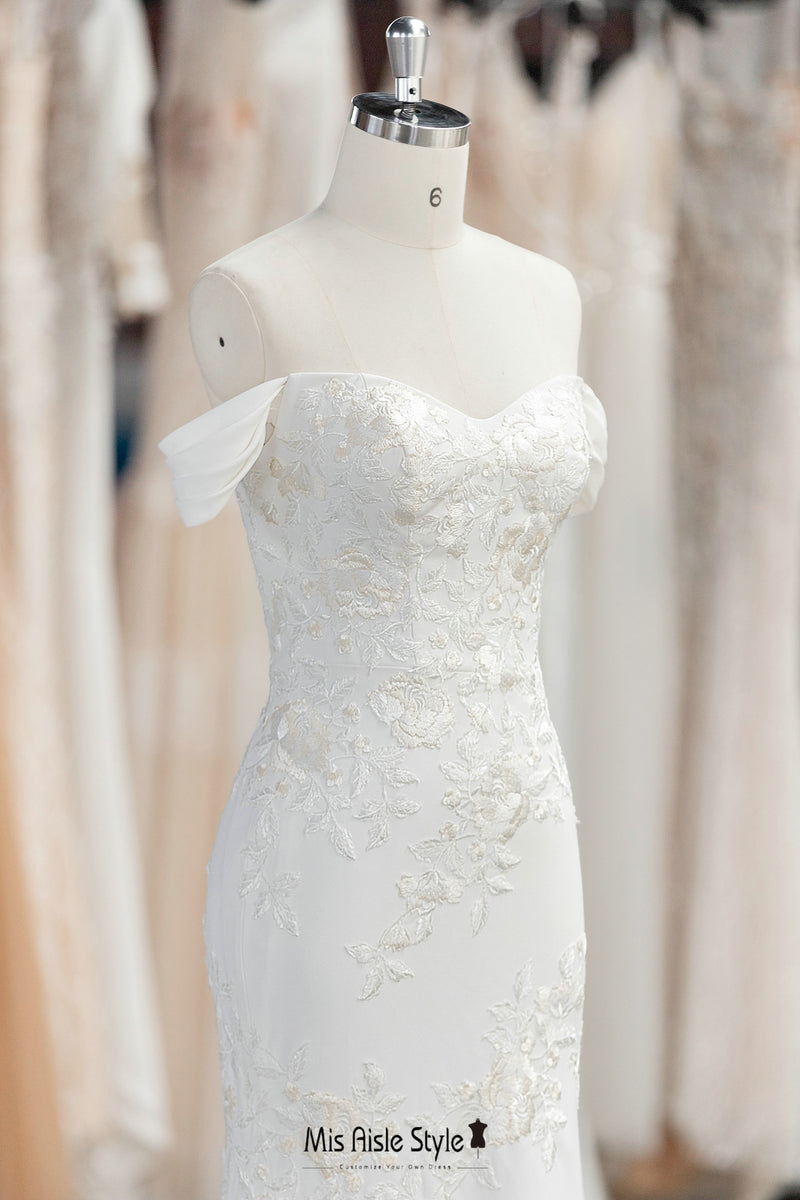 mermaid lace wedding dress
