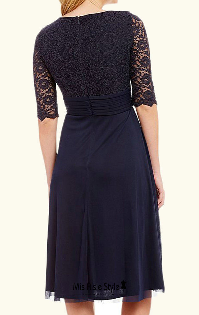 navy blue mother of the groom dress