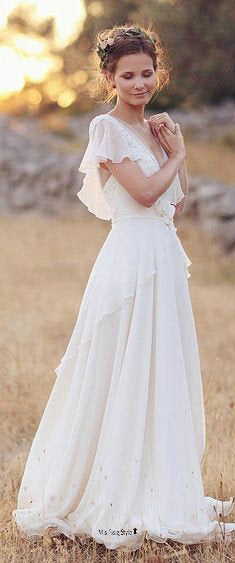 bohemian wedding dress