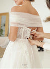 sheer wedding dress