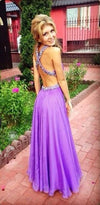 sexy open back prom dress