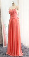 coral bridesmaid dress