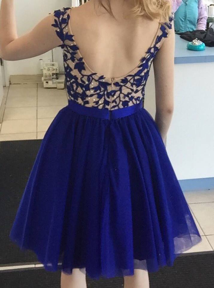 royal blue homecoming dress