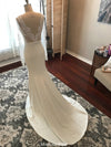 sexy v-back wedding dress