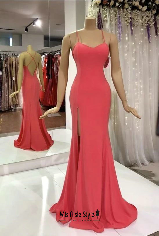 fitted slit pageant dress