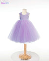 lilac flower girl dress