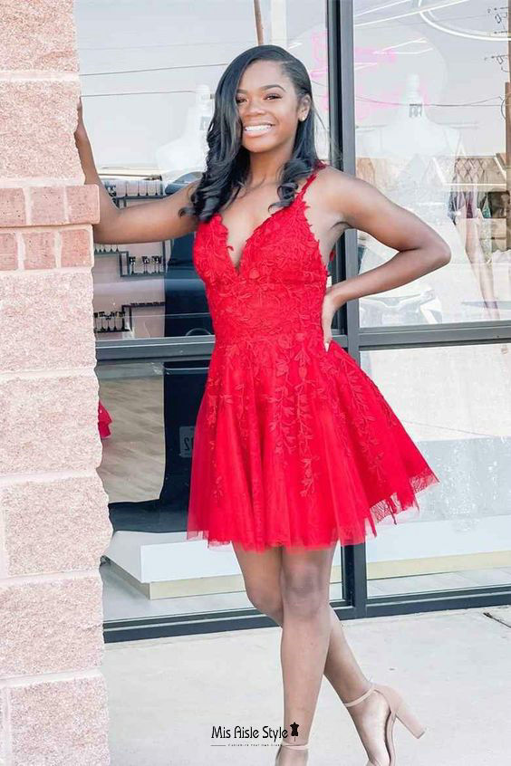 Red hoco dresses Clearance