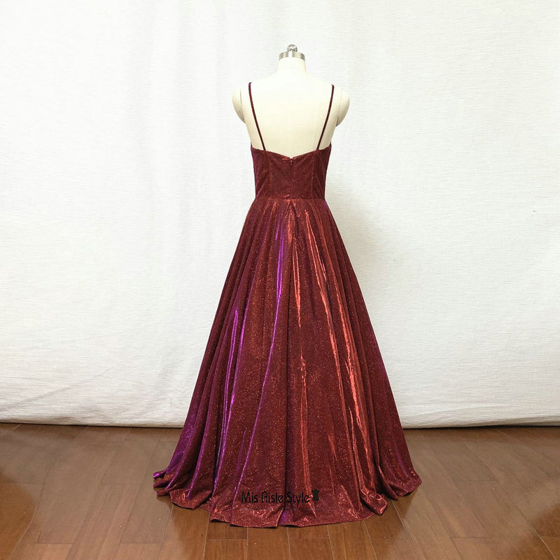 burgundy sparkle party dress