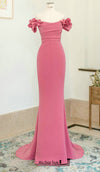 dusty pink prom dress